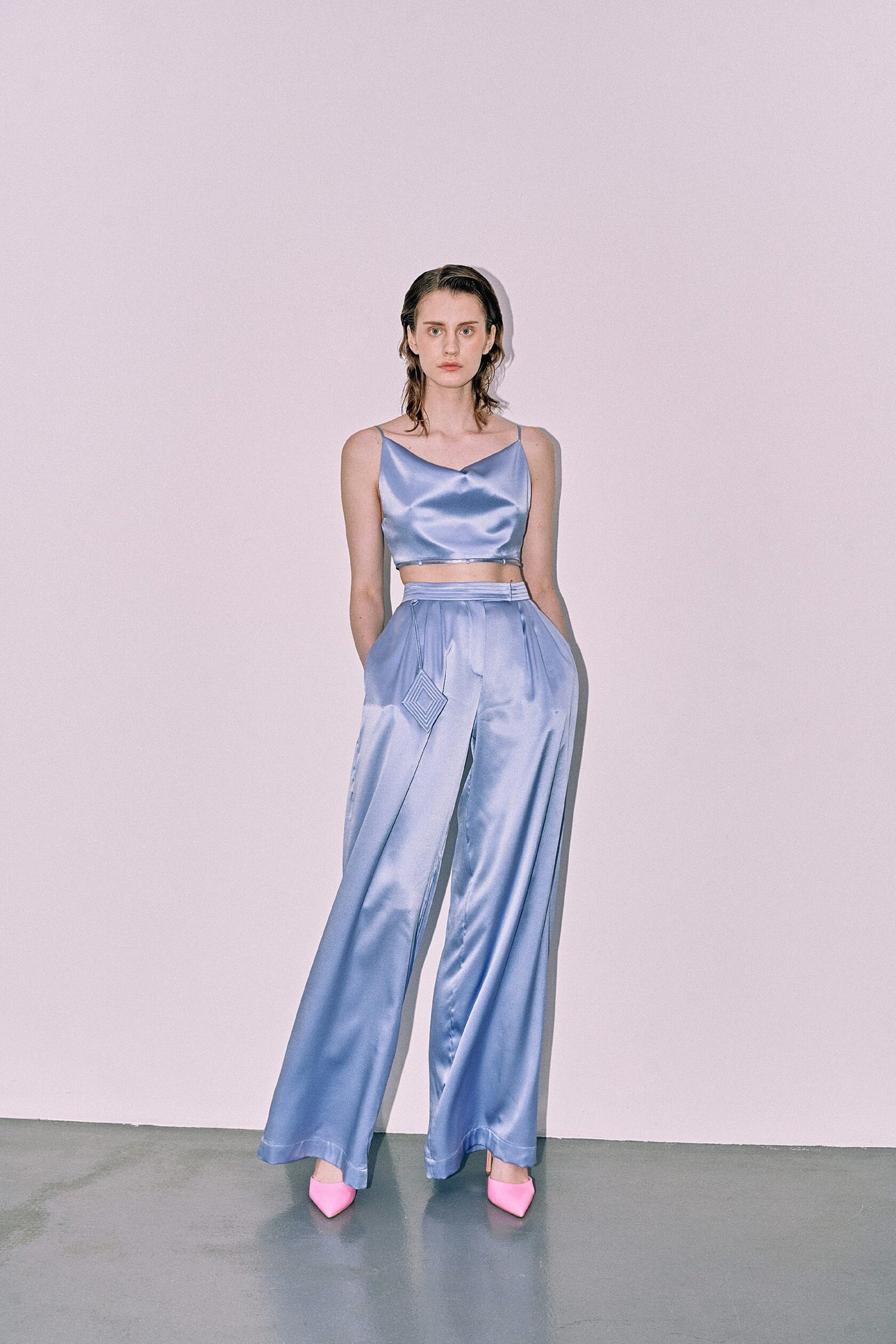 Palazzo blue trousers