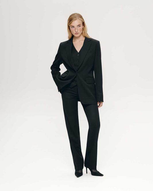 High-waisted trousers Leon Black