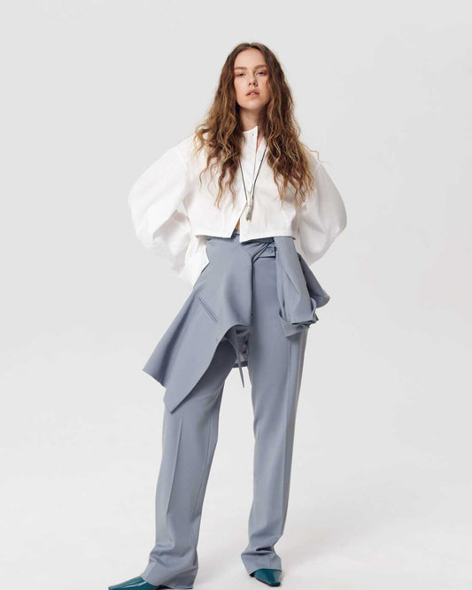 Trousers Leon Blue-Grey