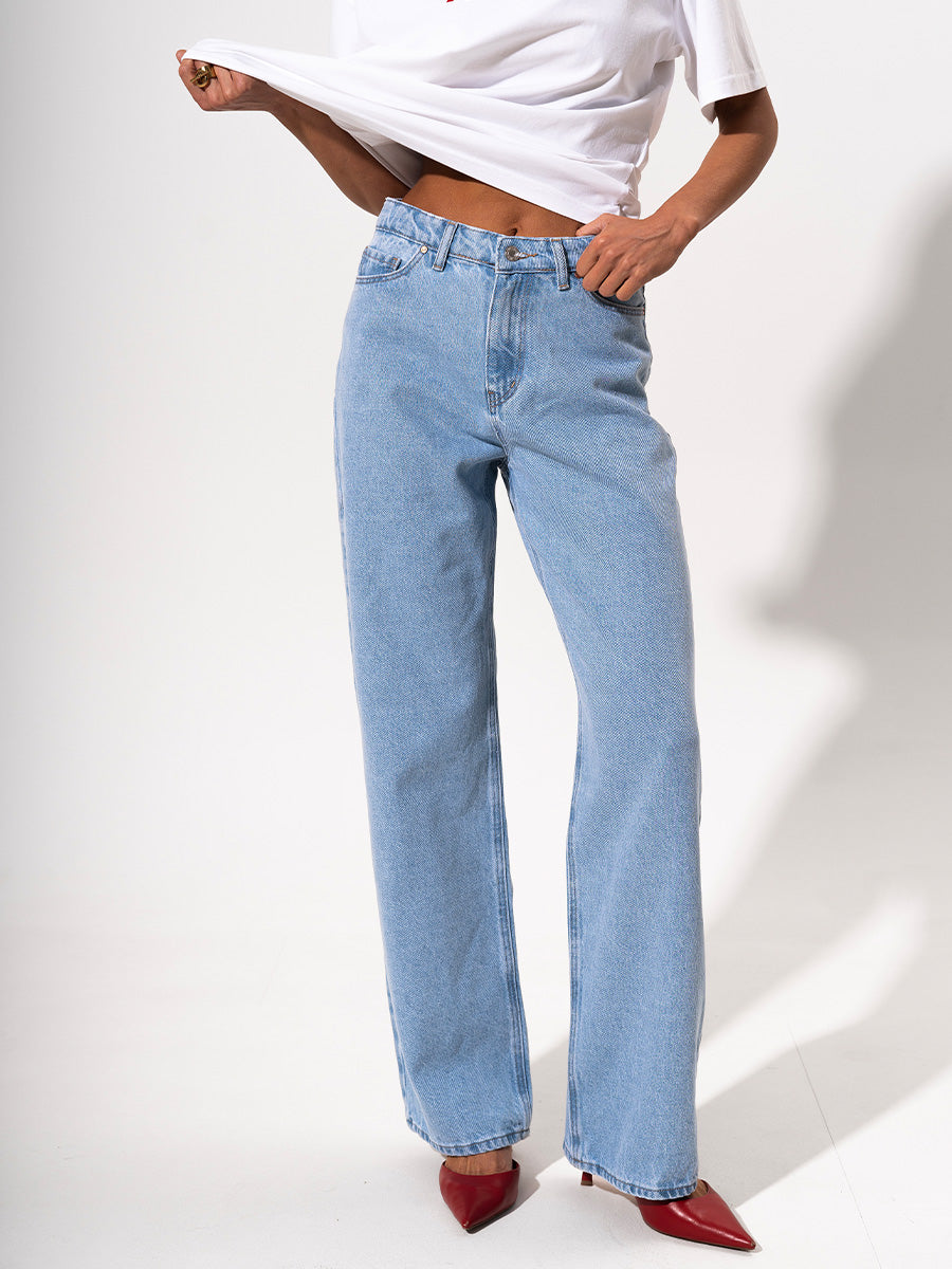 Blue palazzo jeans HEY GIRL